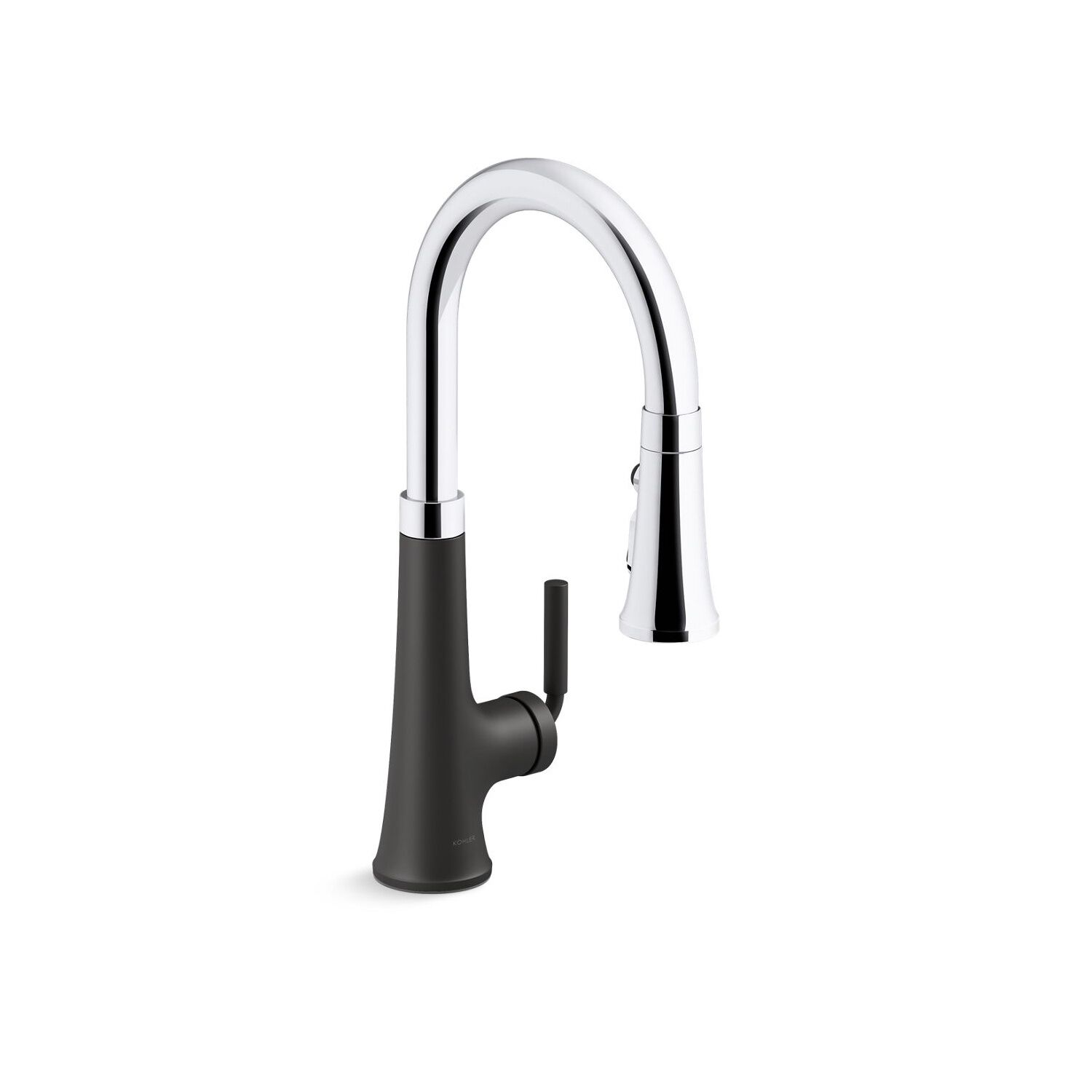 Llave de cocina con rociador Tone cromo pulido y negro Mate,,hi-res image number null