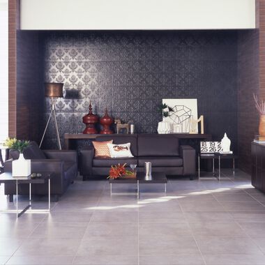 Sala Habitat Caf&eacute;, Gris y Negro