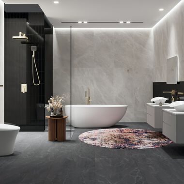 Ba&ntilde;o Luminova Gris