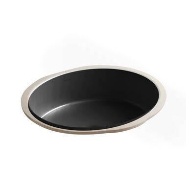 Lavabo de bajocubierta l&iacute;nea Verticyl en negro