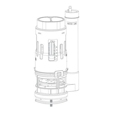 Valvula 820Vtp6 De Descarga Est&aacute;ndar Para Sanitario Unico