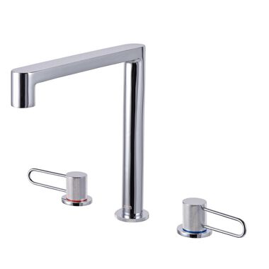Llave duomando para lavabo l&iacute;nea Meyer en cromo pulido