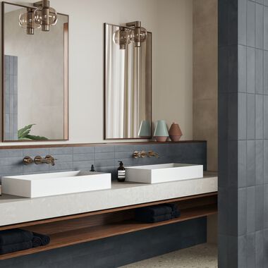 Ba&ntilde;o Miniature Azul
