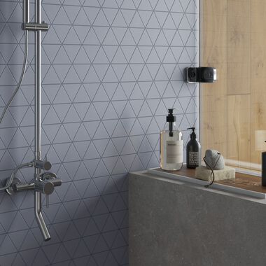 Ba&ntilde;o Endless Mosaics Azul con Beige