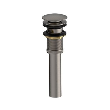 Desag&uuml;e pop-up para lavabo con rebosadero l&iacute;nea Universal en titanio mate