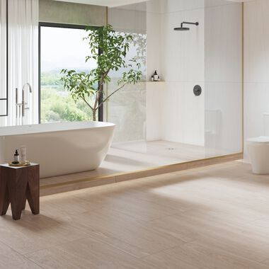 Ba&ntilde;o Copaiba Beige con Blanco