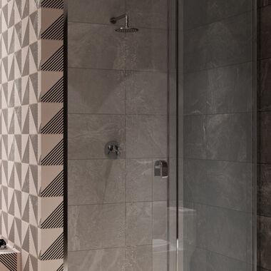 Ba&ntilde;o Antartida Gris con Negro
