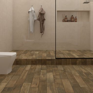 Ba&ntilde;o Tempo Beige con Caf&eacute;