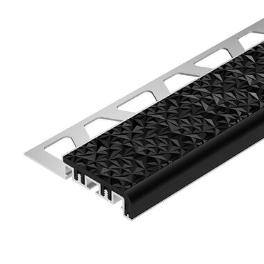 Perfil de Aluminio con aplicaci&oacute;n de PVC TREP-V 42 11 mm black