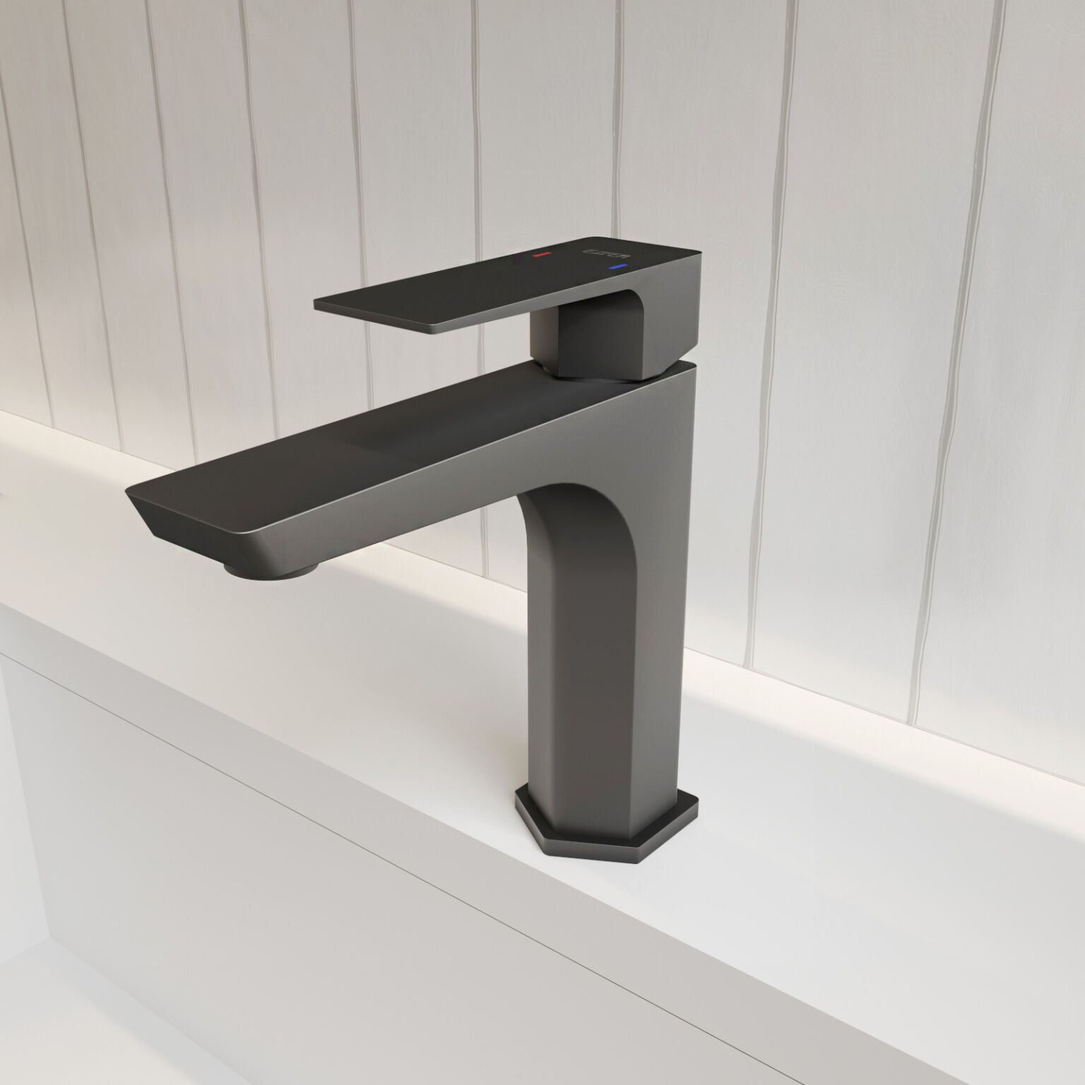 Llave Monomando Baja Para Lavabo L&iacute;nea Dessau En Titanio Mate,,hi-res image number null