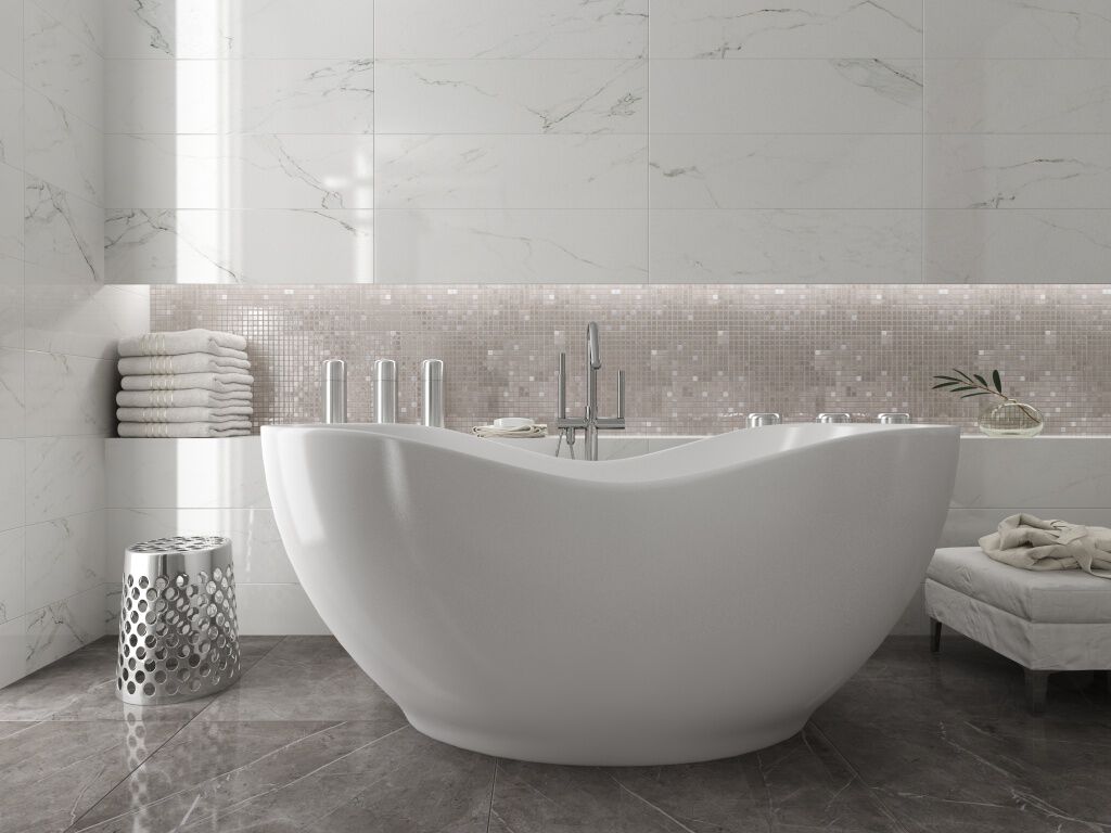 Ba&ntilde;o Marvel Blanco con Gris,,hi-res image number null