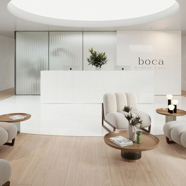 Uso Comercial Galant Beige con Blanco