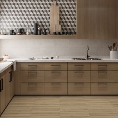 Cocina Rainforest Gris con Negro