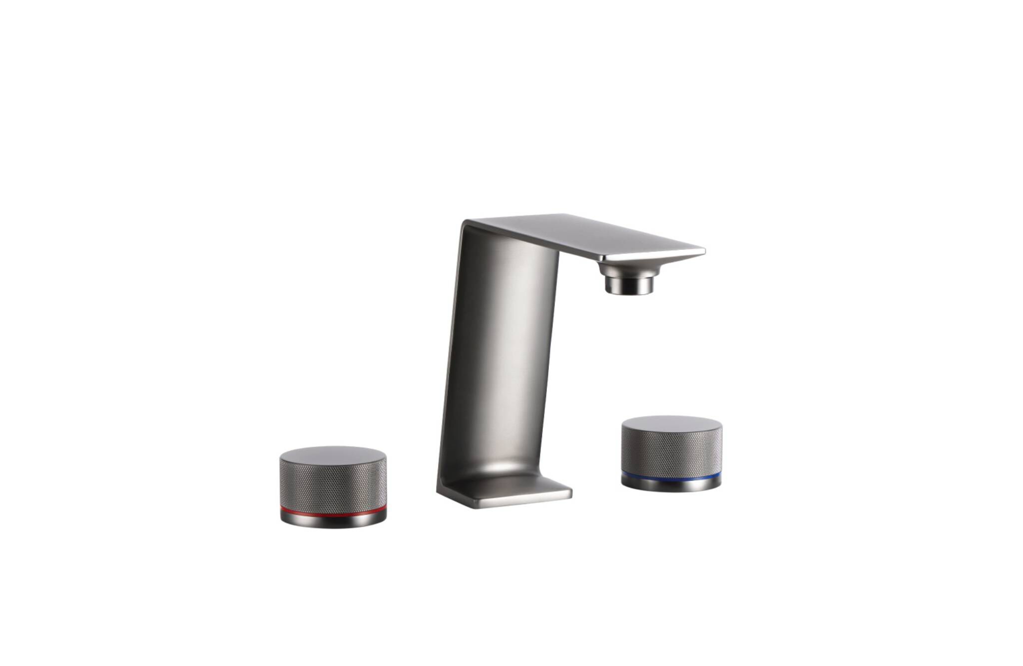 Llave duomando para lavabo l&iacute;nea Weismar en titanio mate,,hi-res image number null