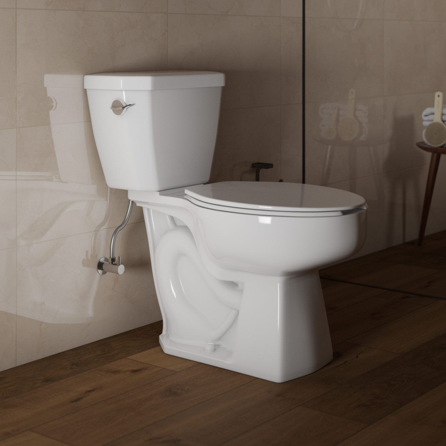 Llave Universal De Control Angular 1/2 A 1/2 De Pulgada En Cromo Pulido,,hi-res image number null