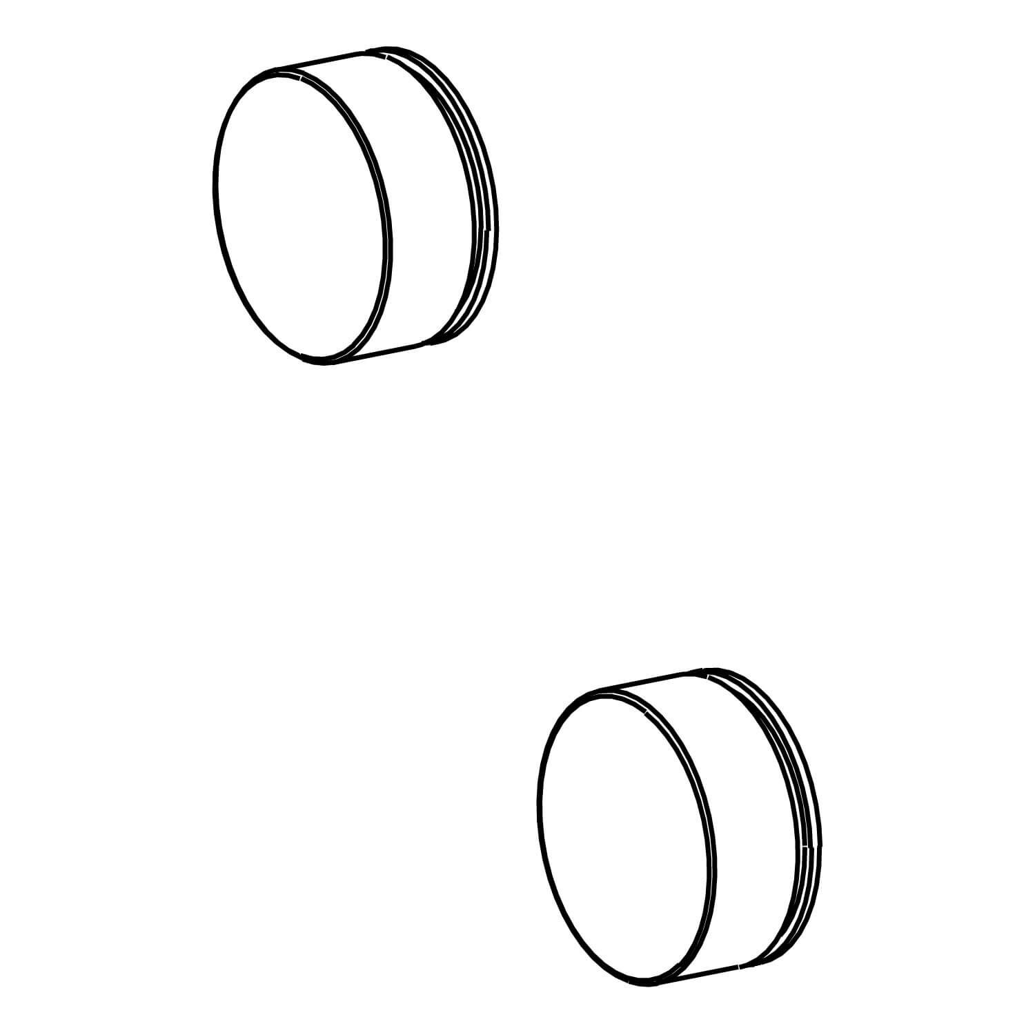Botones para conjunto de regadera dorado satinado,,hi-res