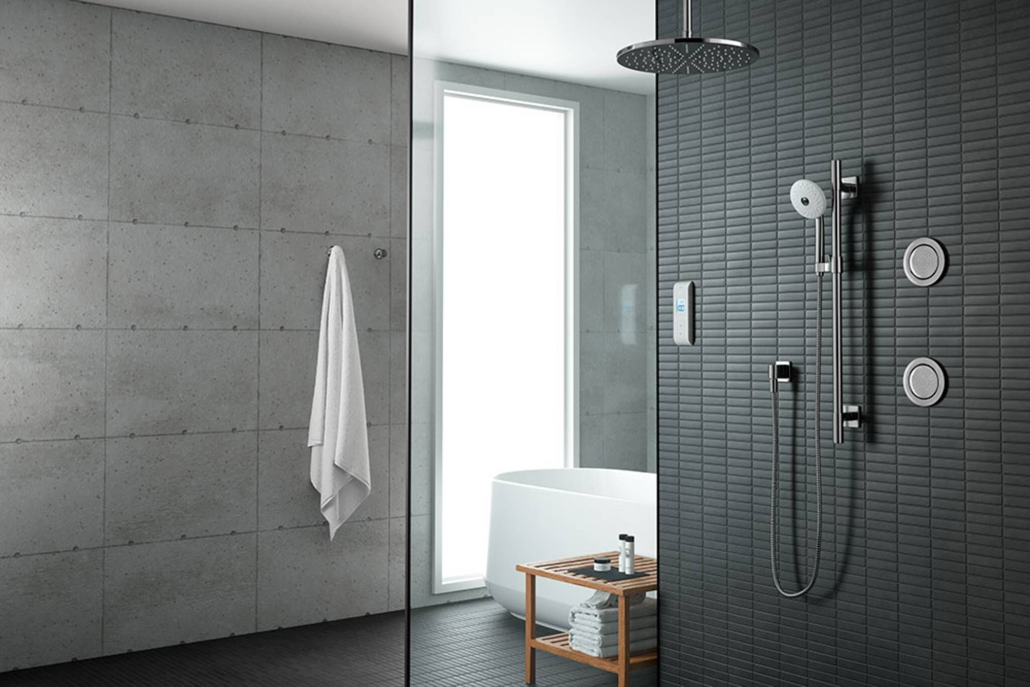 Spray rociador para regadera l&iacute;nea Water Tile en cromo pulido,,hi-res image number null