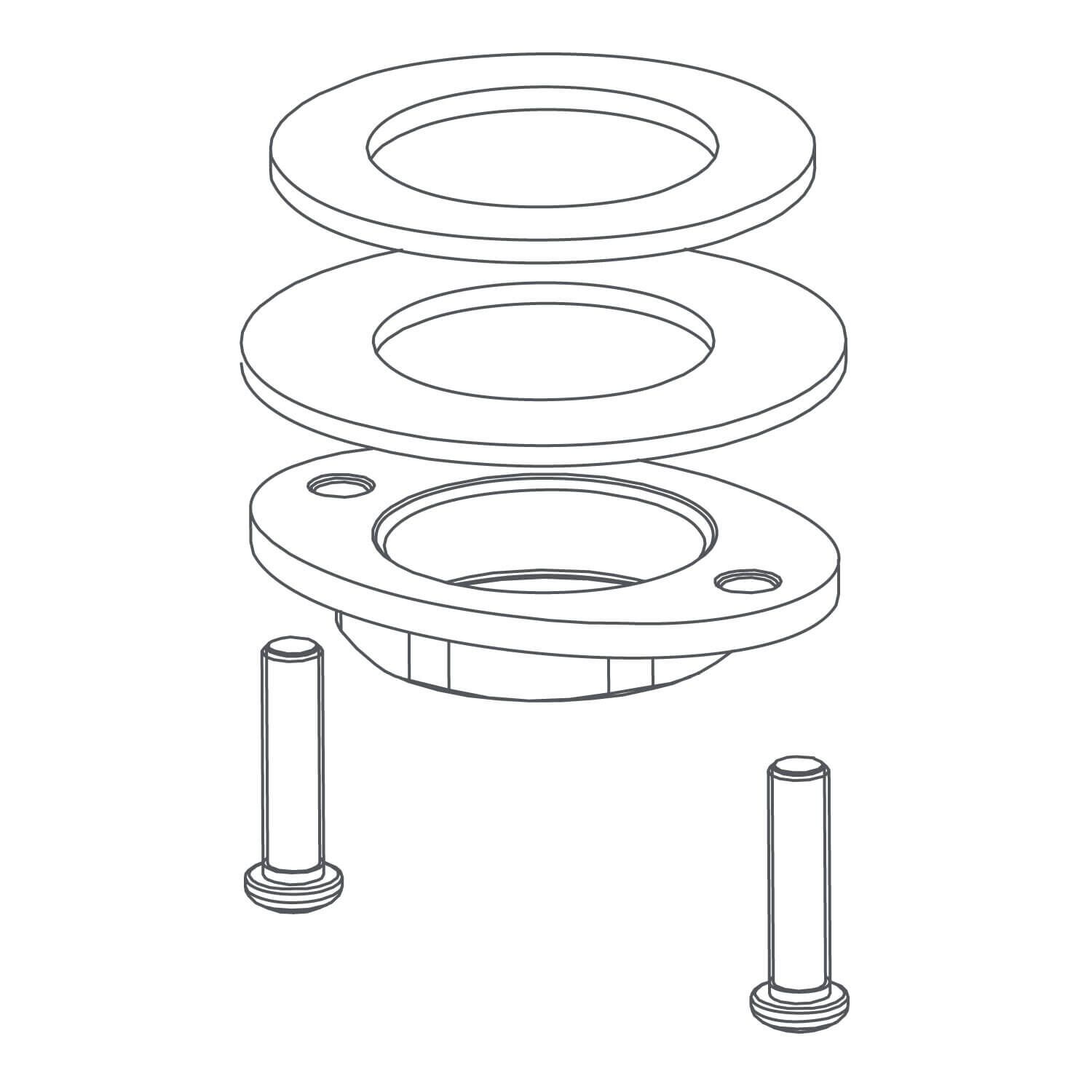 Sistema de fijacion de maneral essen para llave duomando unico,,hi-res image number null