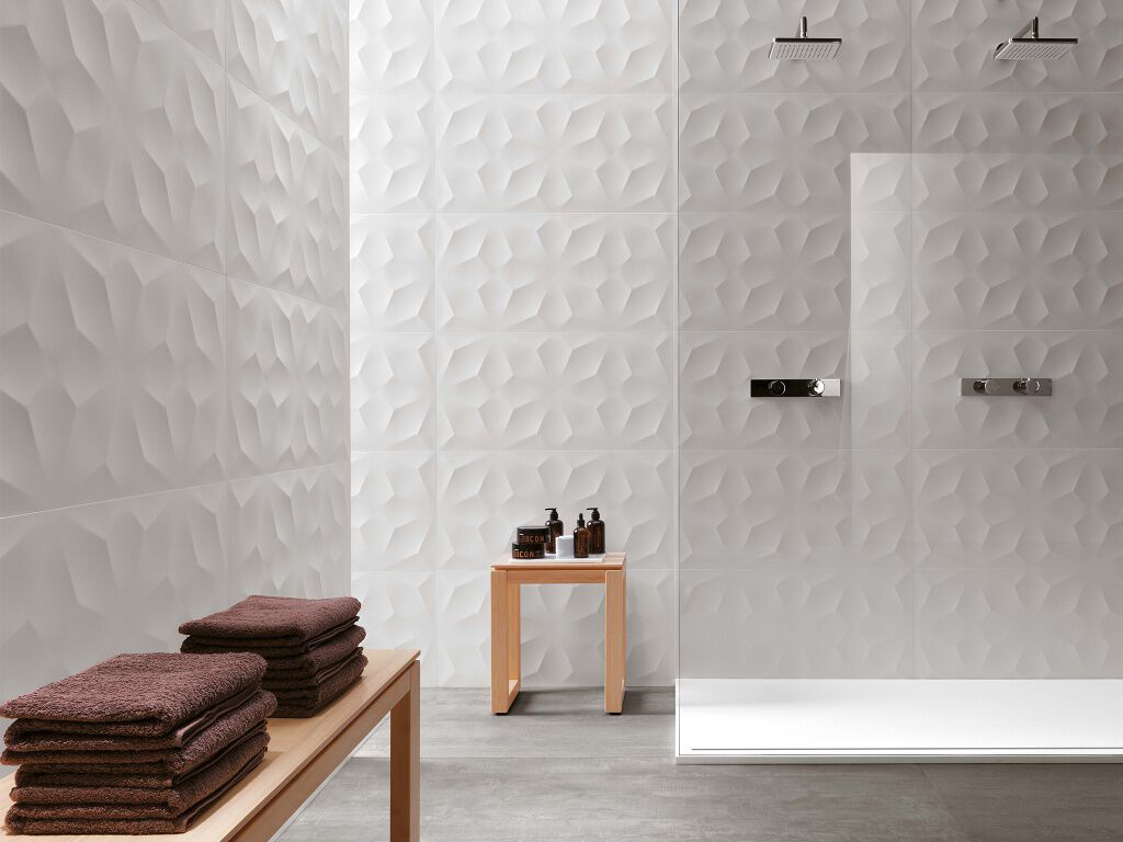 Ba&ntilde;o 3D Wall Blanco,,hi-res
