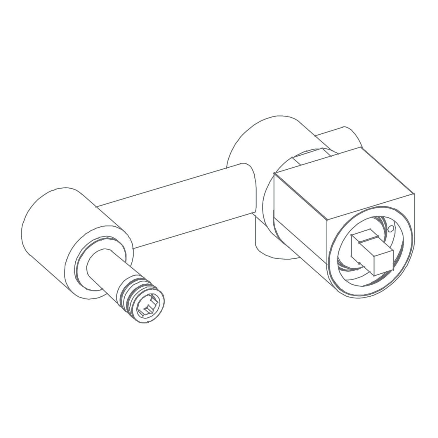 Valvula mezcladora dublin de laton solido para llave monomando de muro cromo pulido,,hi-res image number null