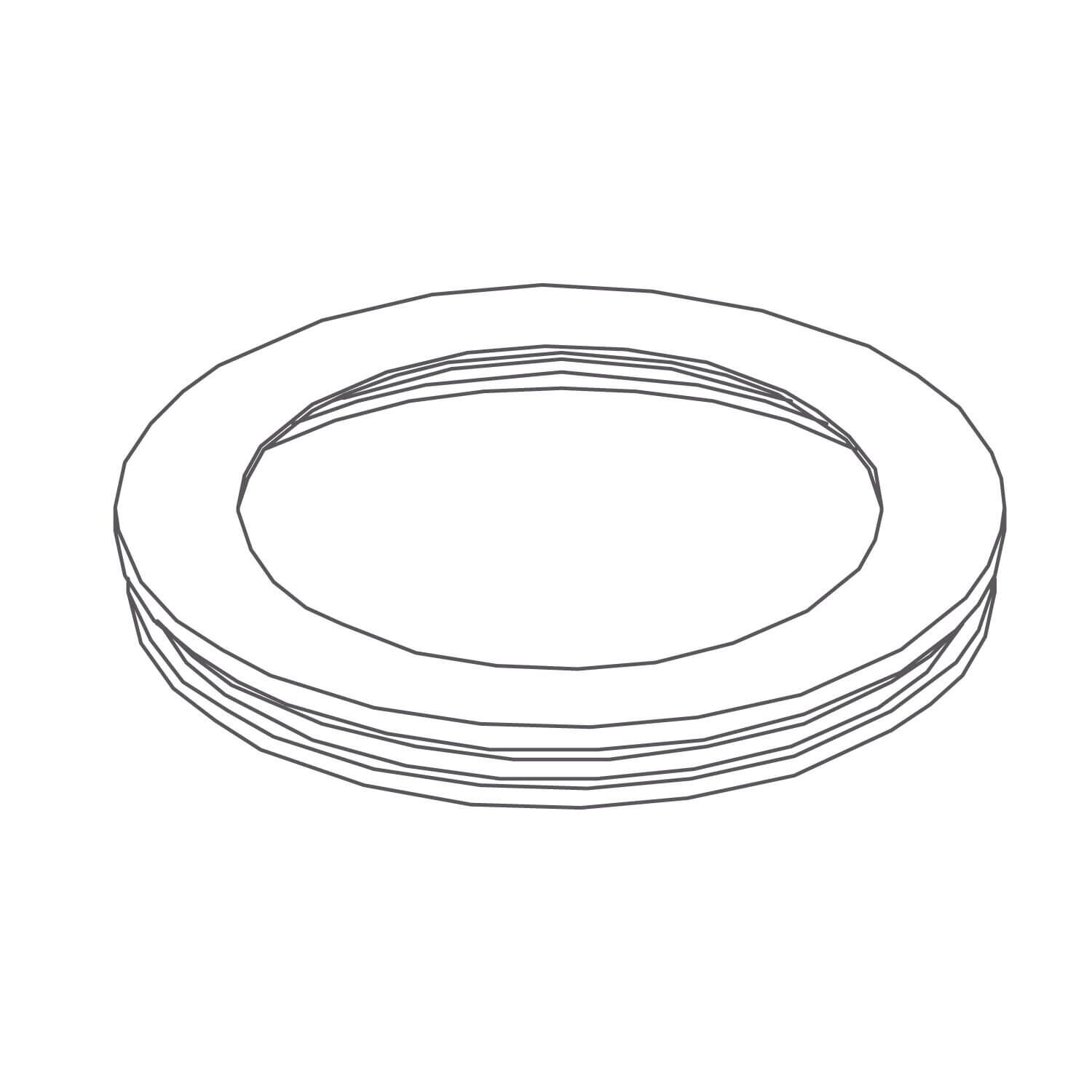 Aro siena decorativo de laton solido para llave monomando siena cromo pulido,,hi-res image number null