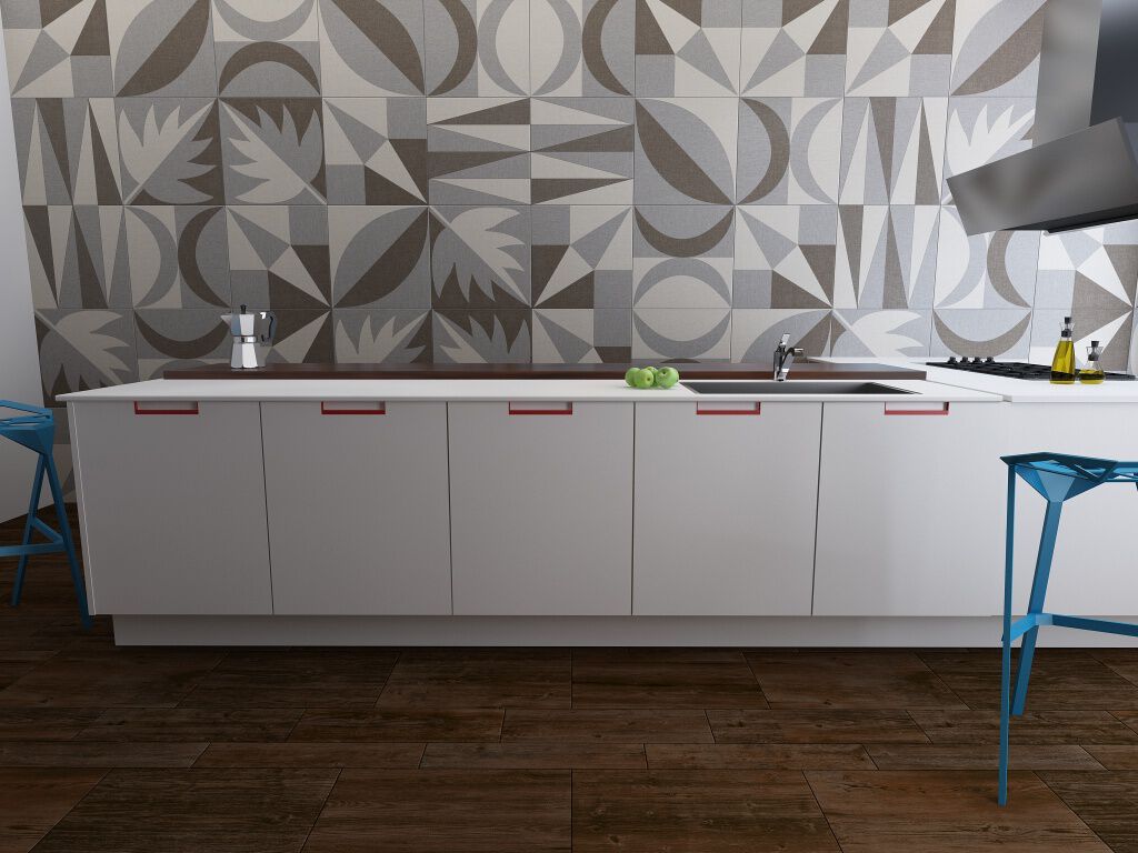 Cocina Tessuto Caf&eacute; con Gris,,hi-res