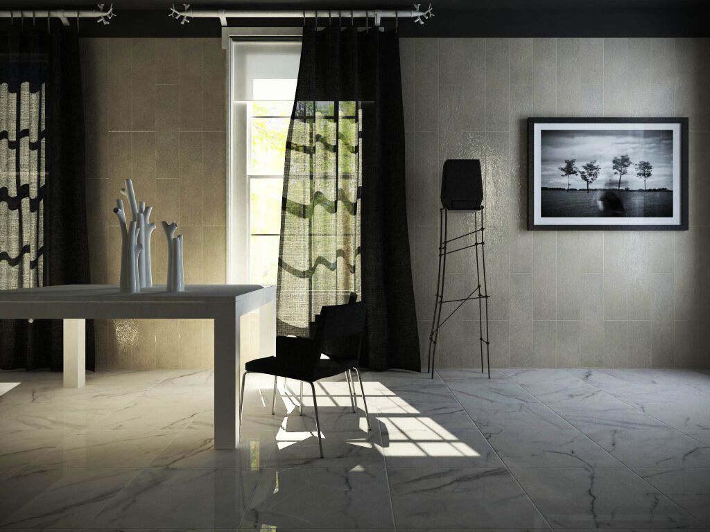 Comedor Marble Collection Beige con Blanco,,hi-res