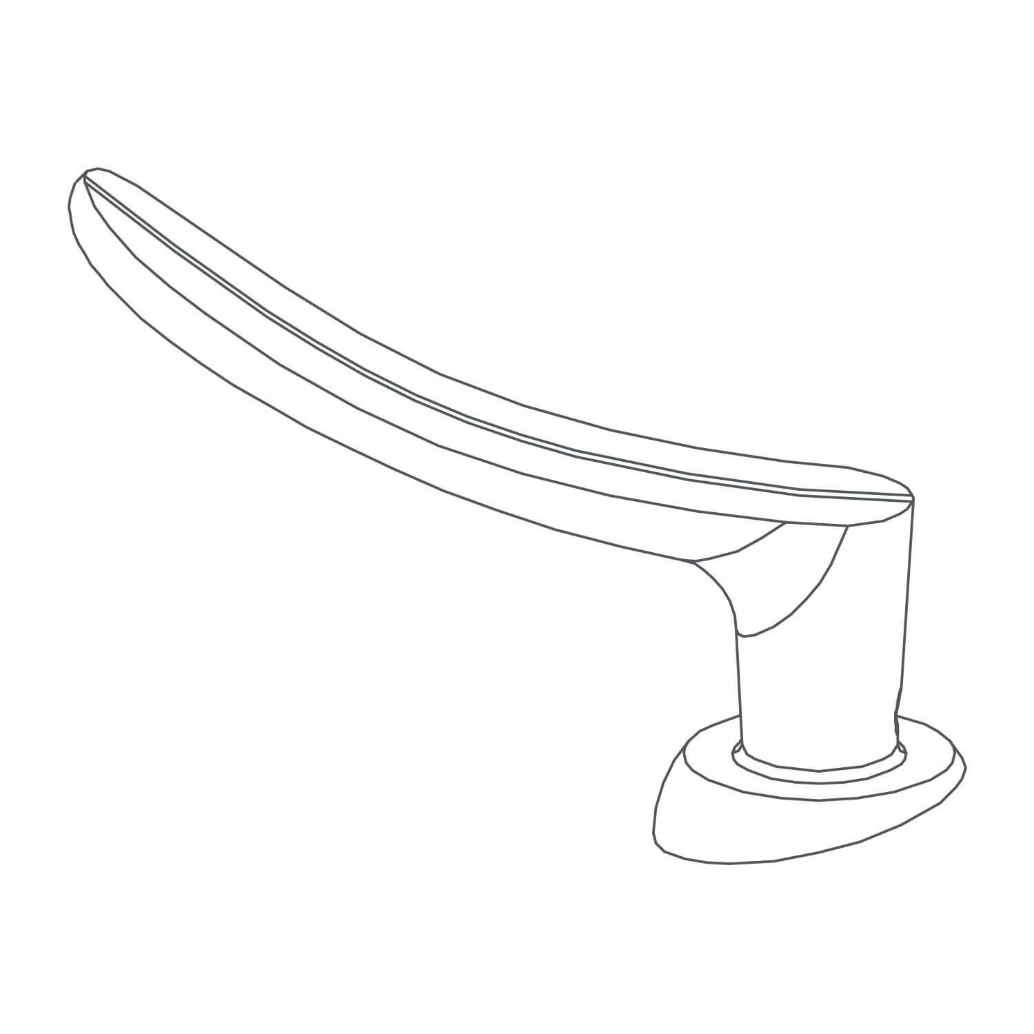 Maneral dublin para llave monomando de lavabo y cocina cromo pulido,,hi-res image number null