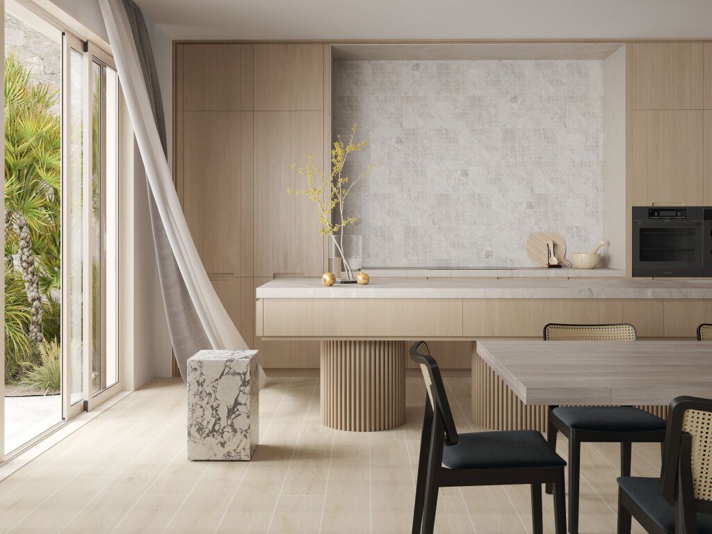 Cocina Endless Mosaics Beige con Blanco,,hi-res