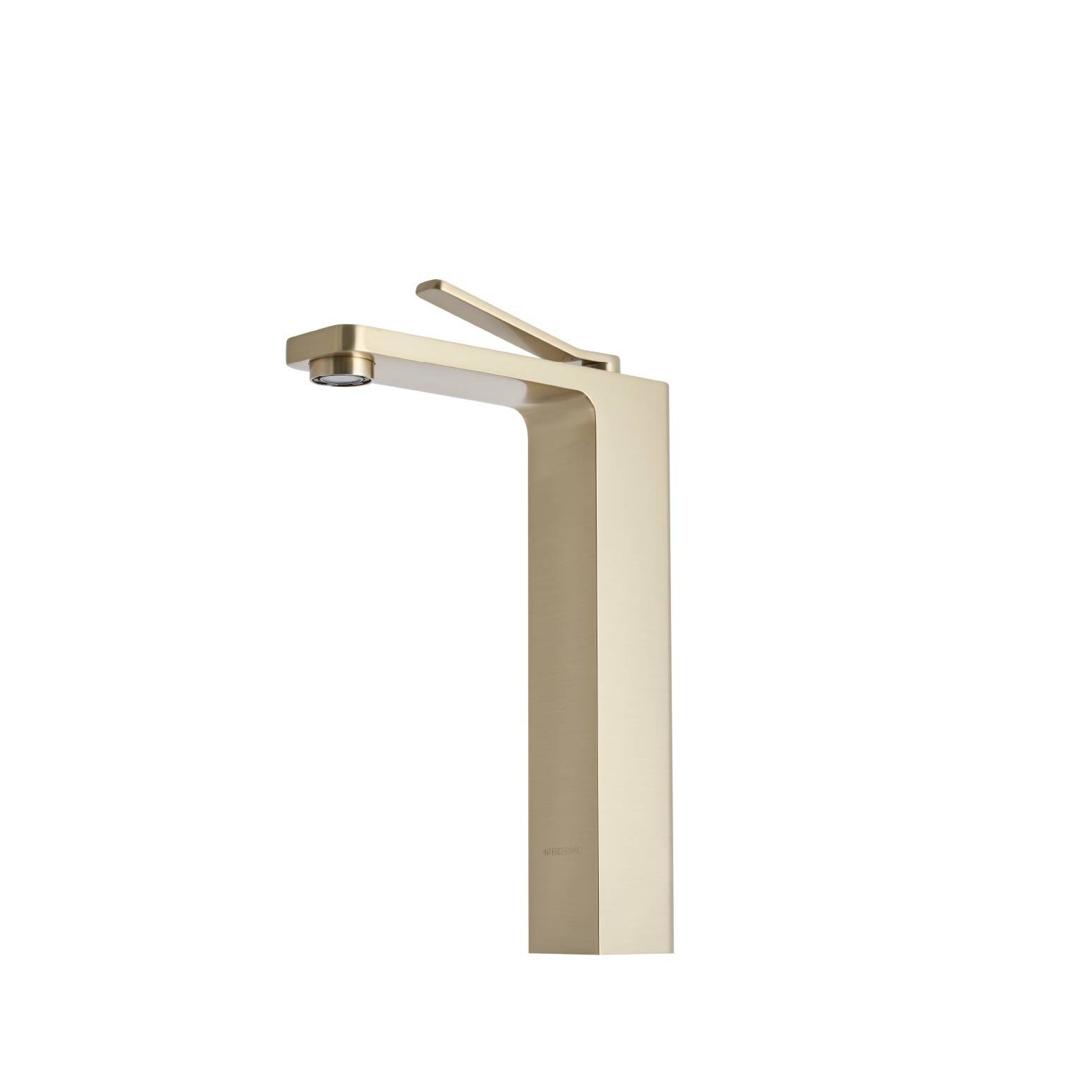 Llave monomando alta para lavabo l&iacute;nea Siena en dorado satinado,,hi-res image number null