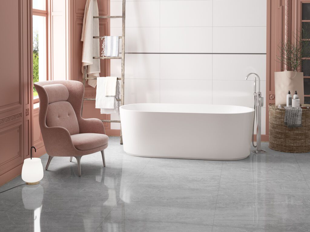 Ba&ntilde;o 3D Wall Blanco con Gris,,hi-res