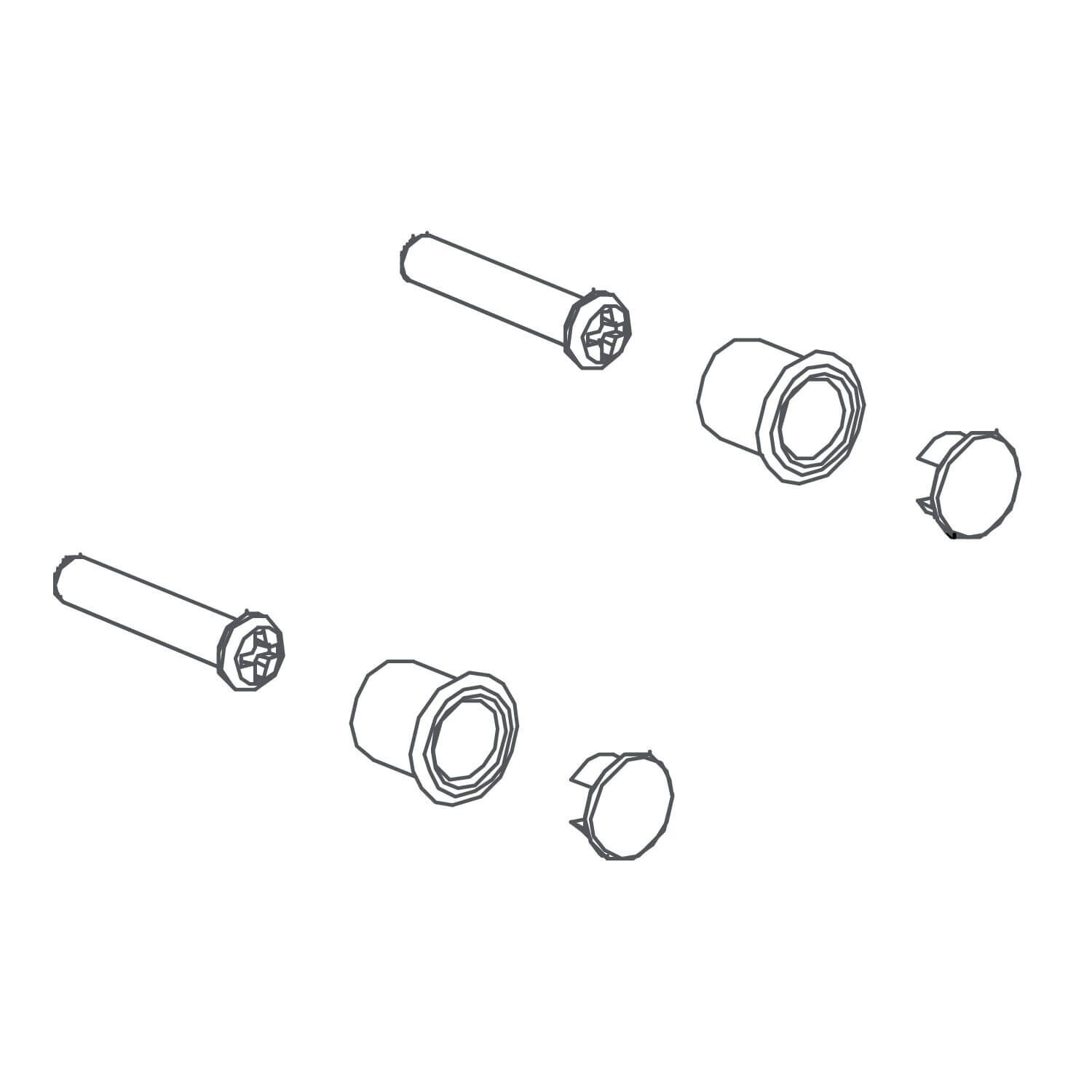 Paquete de tornillos universal para regadera unico,,hi-res