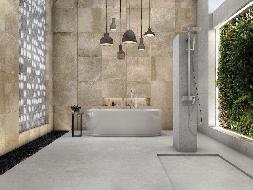 Ba&ntilde;o Acadia Beige con Blanco,,hi-res