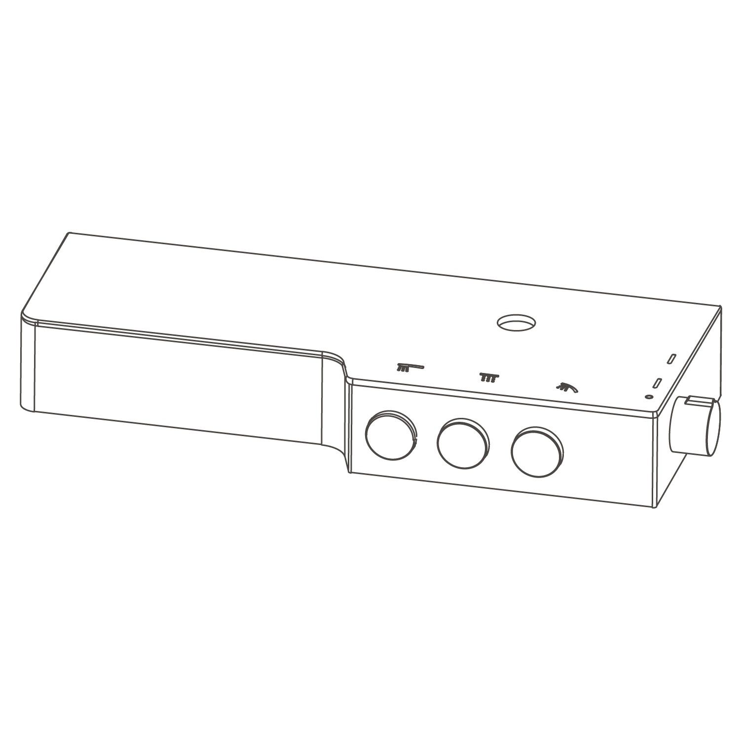 Repisa marbella con valvula para regadera de muro unico,,hi-res image number null