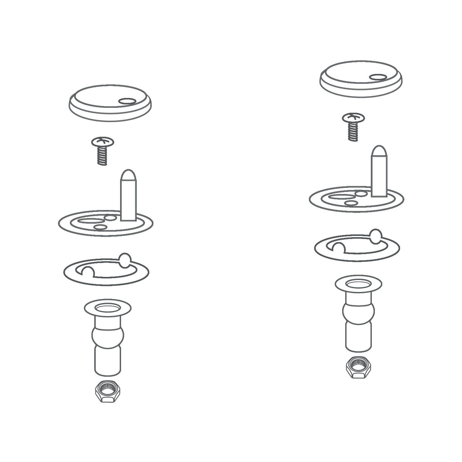 Kit de instalacion praga ii para asiento de sanitario praga unico,,hi-res image number null