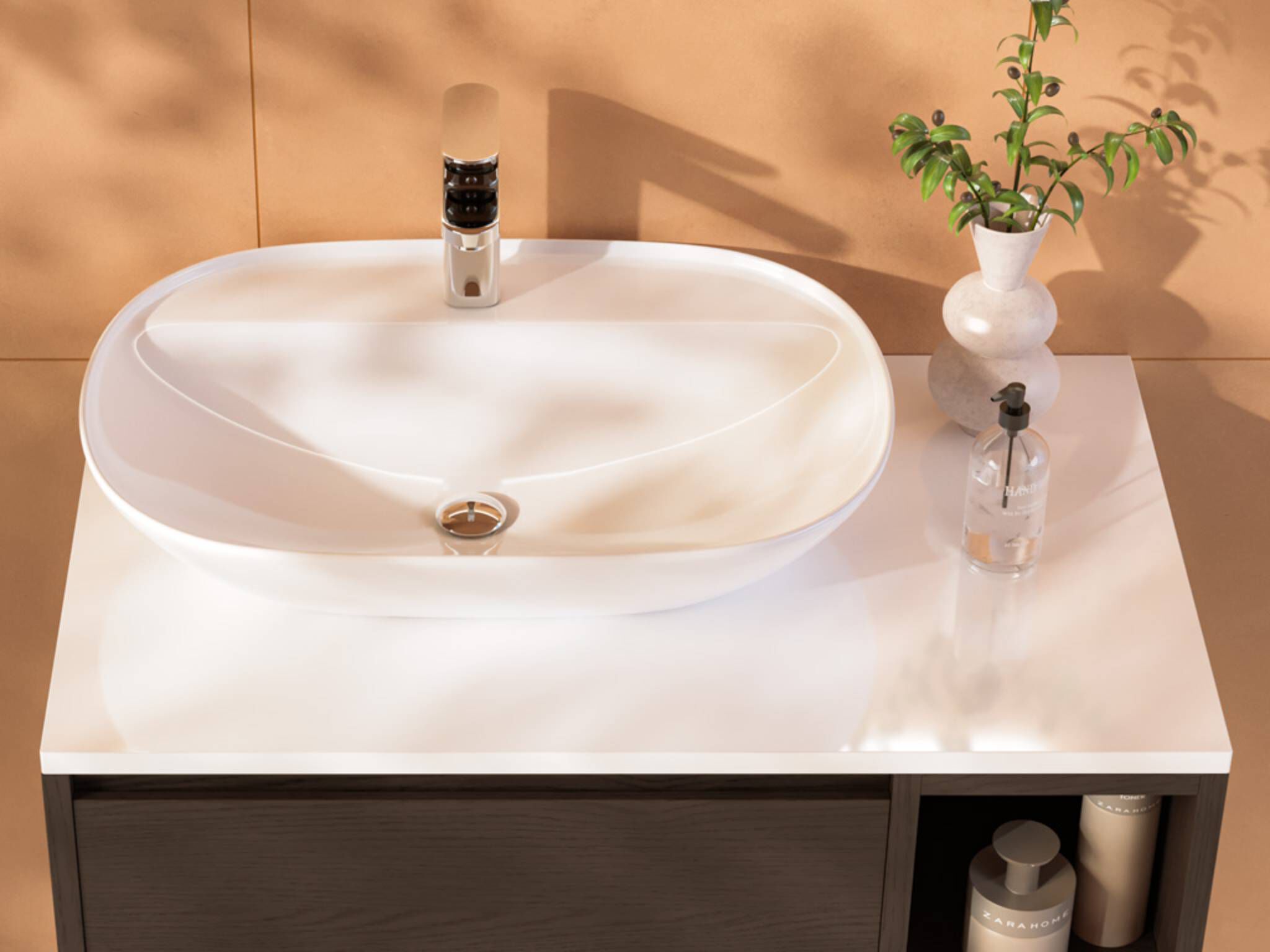 Lavabo de sobrecubierta grande l&iacute;nea Praga&reg;,,hi-res image number null