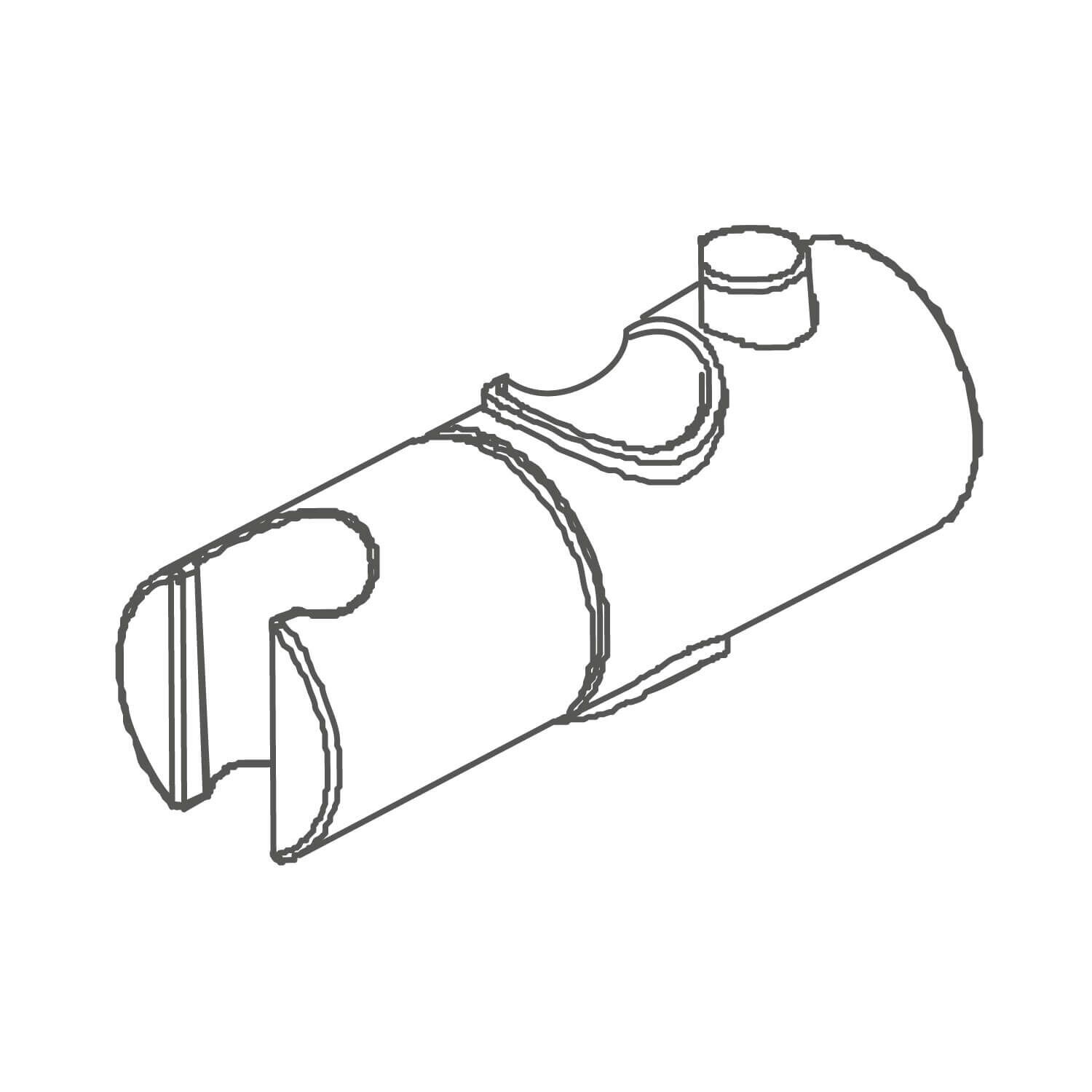 Soporte para regadera stilo de mano para regadera de muro georgia cromo pulido,,hi-res image number null