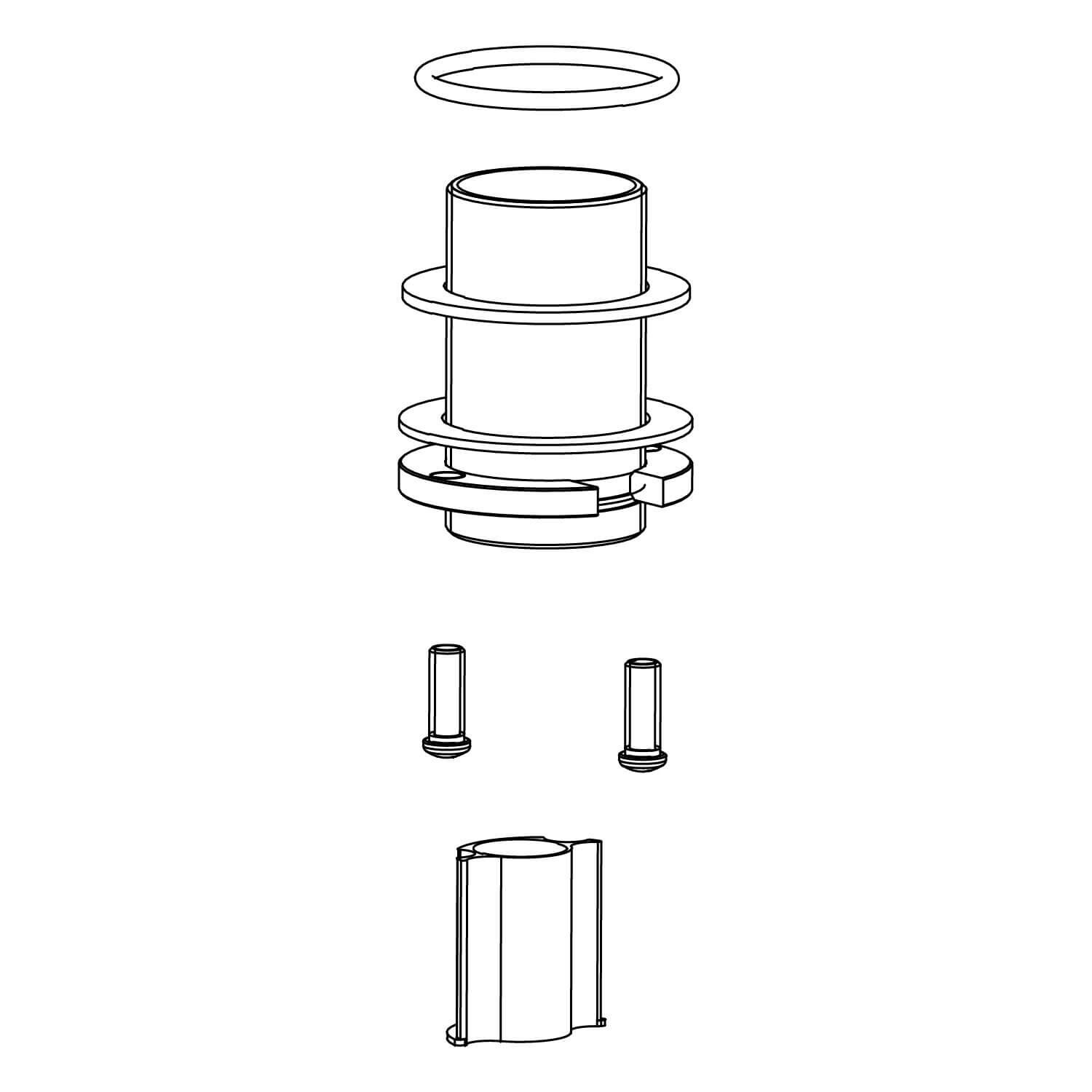 Kit de instalacion universal para llaves de cocina essen round y essen square unico,,hi-res