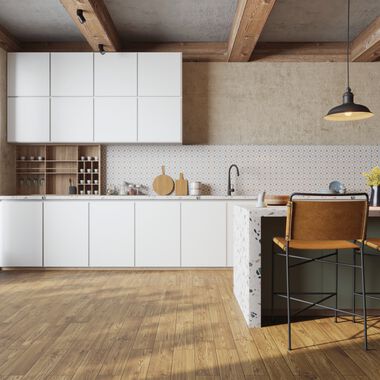 Cocina Bloom Beige con Multicolor