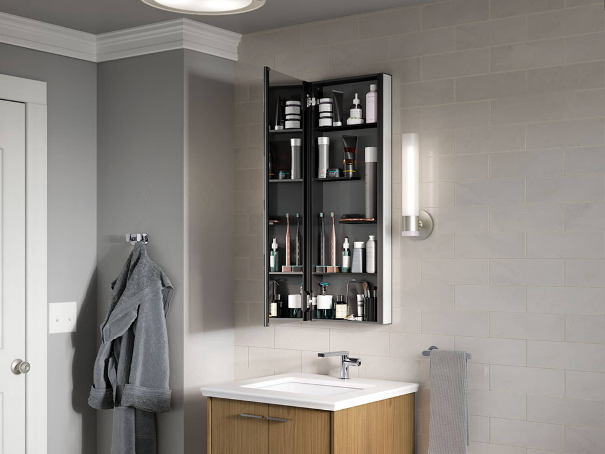 Espejo para ba&ntilde;o l&iacute;nea Maxstow,,hi-res image number null