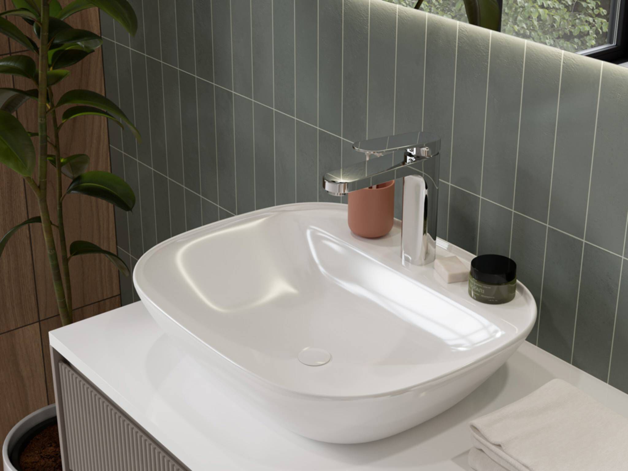 Lavabo de sobrecubierta mediano l&iacute;nea Praga&reg;,,hi-res image number null