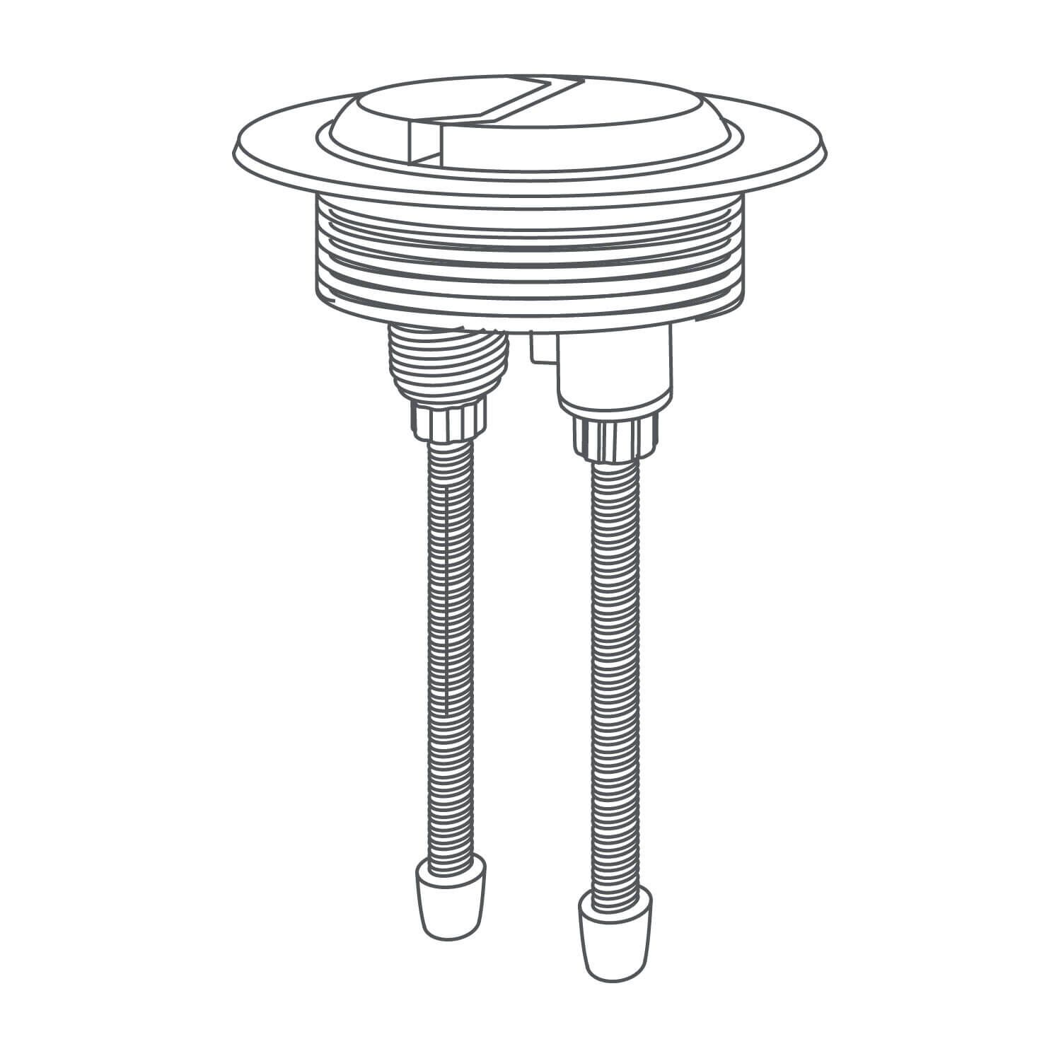 Boton de doble descarga praga ii para sanitario praga unico,,hi-res image number null