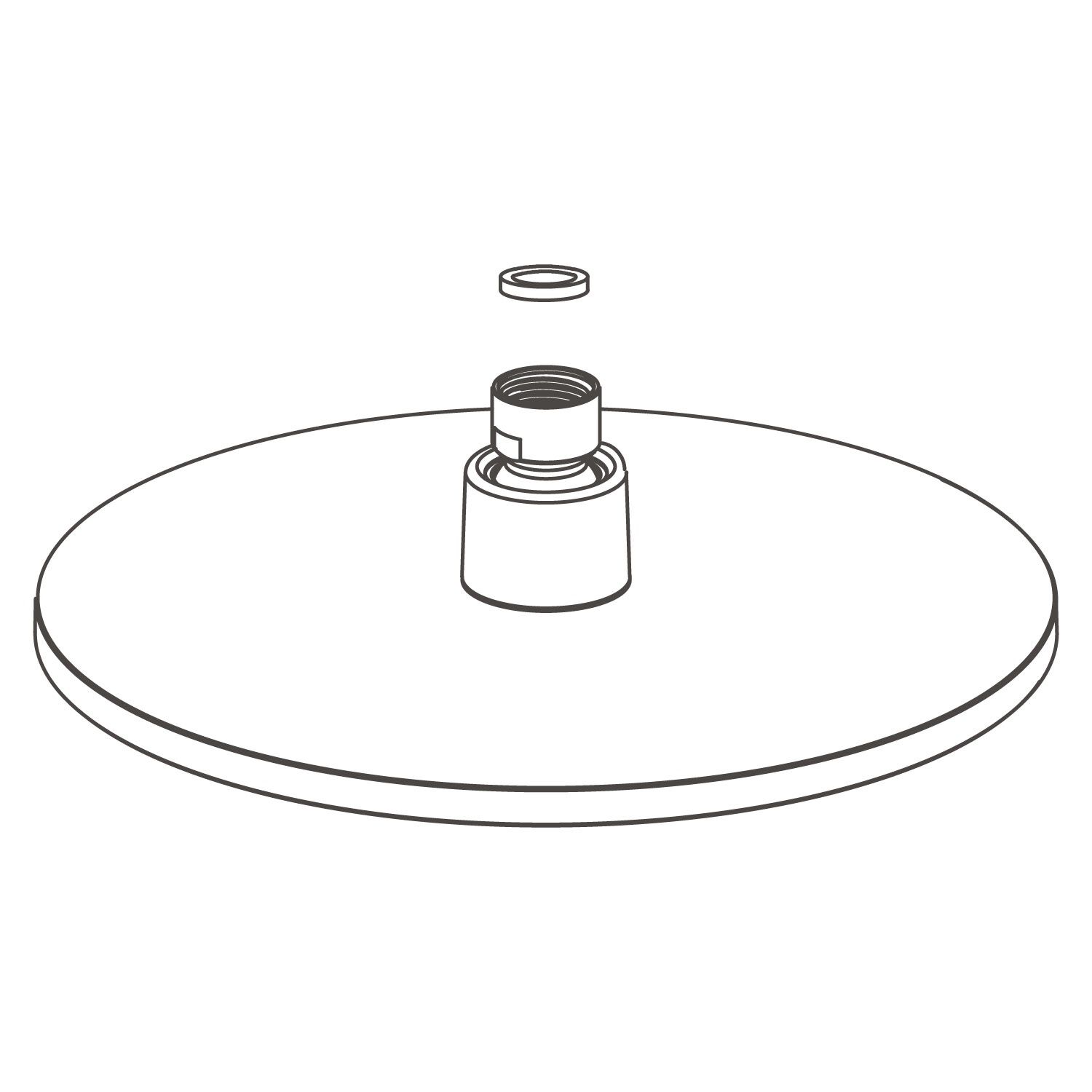 Cebolleta marbella para regadera de muro cromo pulido,,hi-res image number null