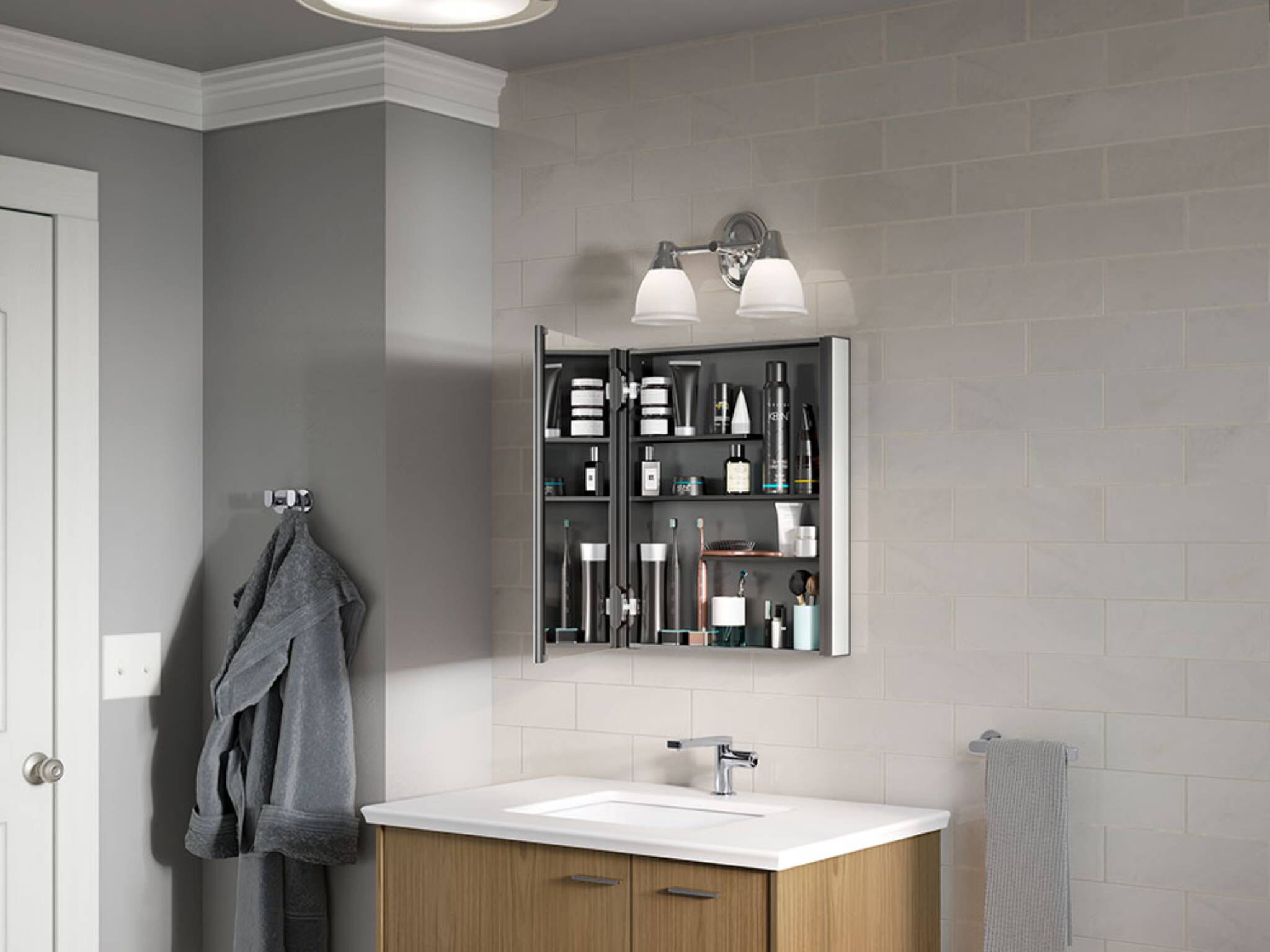 Llave monomando baja para lavabo l&iacute;nea Composed en cromo pulido,,hi-res image number null