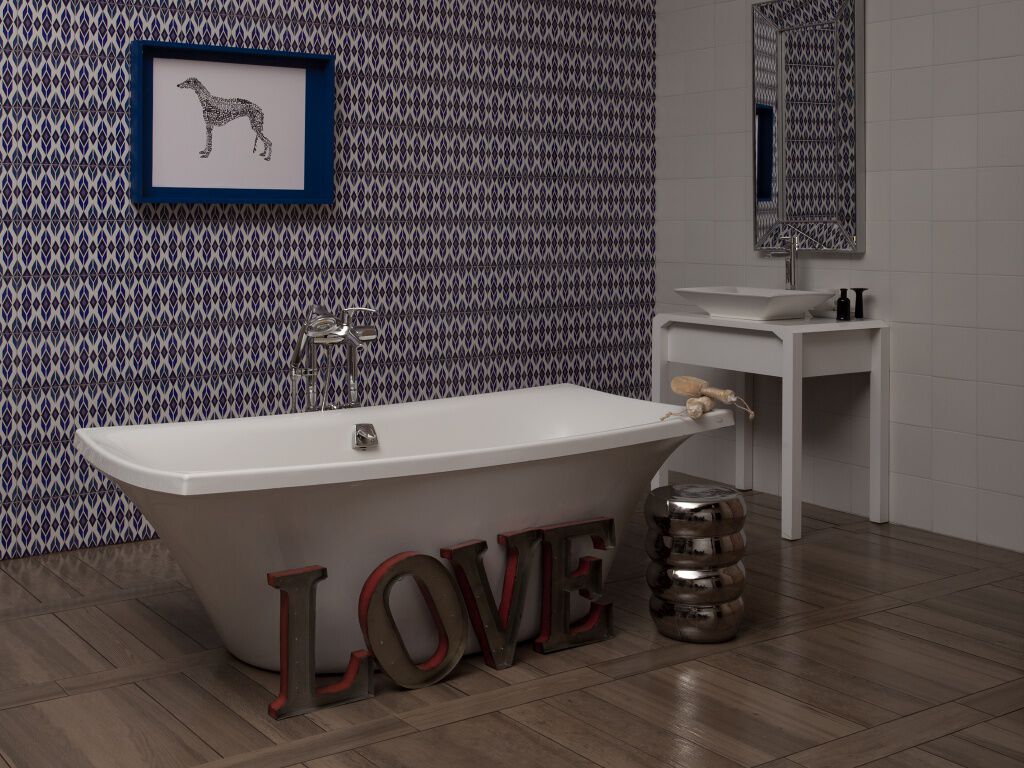 Ba&ntilde;o Dots Amarillo con Azul,,hi-res