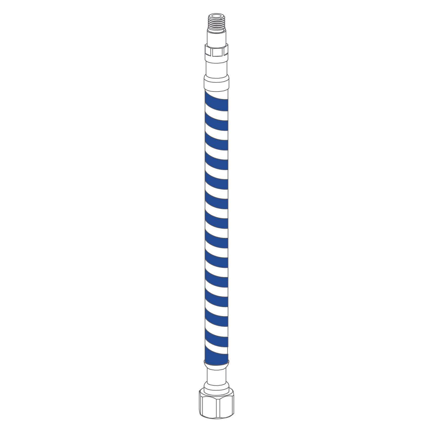 Manguera flexible universal macho hembra fria de 70 cm para llave monomando alta y cocina unico,,hi-res