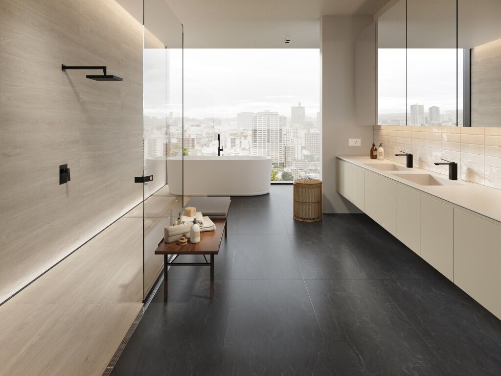 Ba&ntilde;o Luminova Rectificado Negro,,hi-res