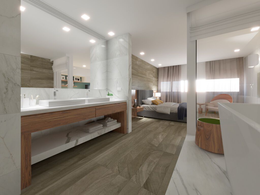 Ba&ntilde;o Norway Blanco con Caf&eacute;,,hi-res