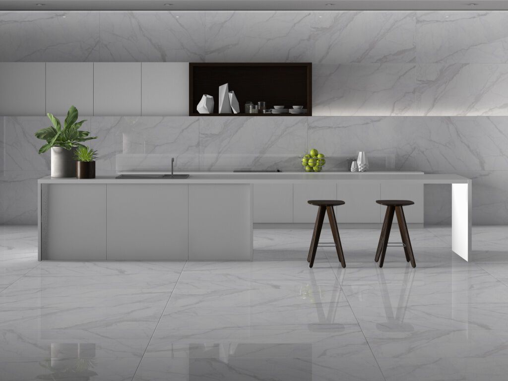 Cocina Marble Slab Blanco,,hi-res