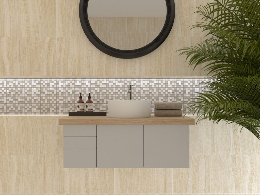 Ba&ntilde;o Thassos Travertine Beige,,hi-res